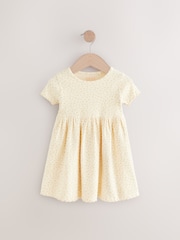 Yellow Short Sleeve Jersey Summer Dress (3mths-7yrs) - Image 5 of 8