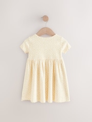 Yellow Short Sleeve Jersey Summer Dress (3mths-7yrs) - Image 6 of 8