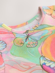 Rainbow Butterfly Short Sleeve Jersey Summer Dress (3mths-7yrs) - Image 6 of 7
