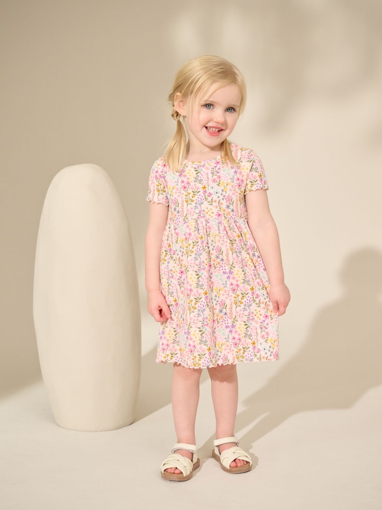 Floral Short Sleeve Jersey Summer Dress (3mths-7yrs) - Image 2 of 8