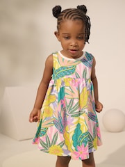 Multi Bright Sleeveless Jersey Summer Dress (3mths-7yrs) - Image 1 of 8