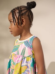 Multi Bright Sleeveless Jersey Summer Dress (3mths-7yrs) - Image 4 of 8
