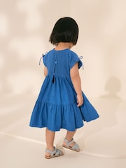 Blue Sleeveless Lace Summer Dress (3mths-7yrs) - Image 2 of 10