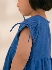 Blue Sleeveless Lace Summer Dress (3mths-7yrs) - Image 4 of 10