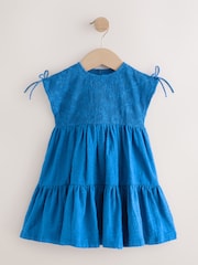 Blue Sleeveless Lace Summer Dress (3mths-7yrs) - Image 5 of 10