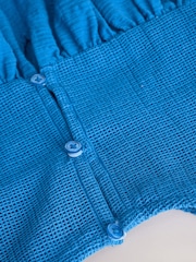 Blue Sleeveless Lace Summer Dress (3mths-7yrs) - Image 8 of 10