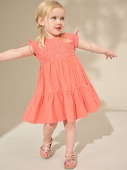 Roz - Rochie de vară Fără mânecă Dantelă (3m-7ani) - Imaginea 1 din 9