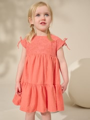 Roz - Rochie de vară Fără mânecă Dantelă (3m-7ani) - Imaginea 2 din 9