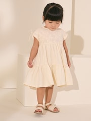 Ecru White Sleeveless Lace Summer Dress (3mths-7yrs) - Image 2 of 8