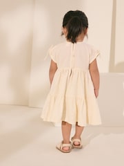 Ecru White Sleeveless Lace Summer Dress (3mths-7yrs) - Image 3 of 8