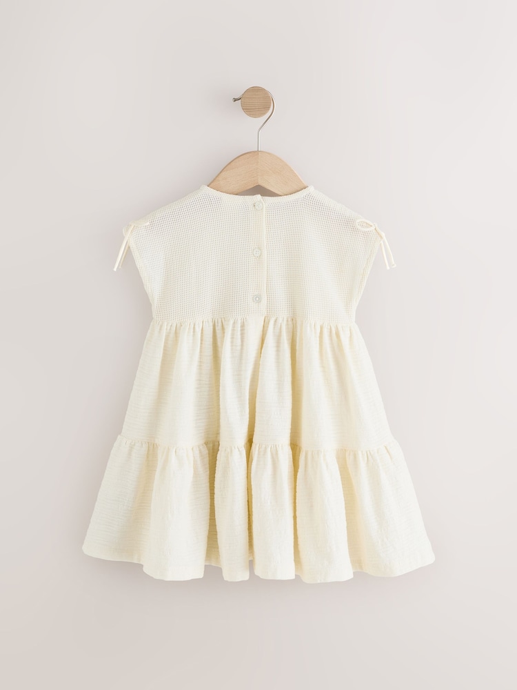 Ecru White Sleeveless Lace Summer Dress (3mths-7yrs) - Image 6 of 8