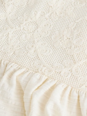 Ecru White Sleeveless Lace Summer Dress (3mths-7yrs) - Image 7 of 8