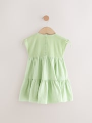 Sage Green Sleeveless Lace Summer Dress (3mths-7yrs) - Image 6 of 8