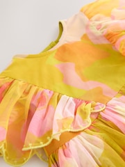 Print Mesh Scallop Party Dress (3mths-7yrs) - Image 8 of 8