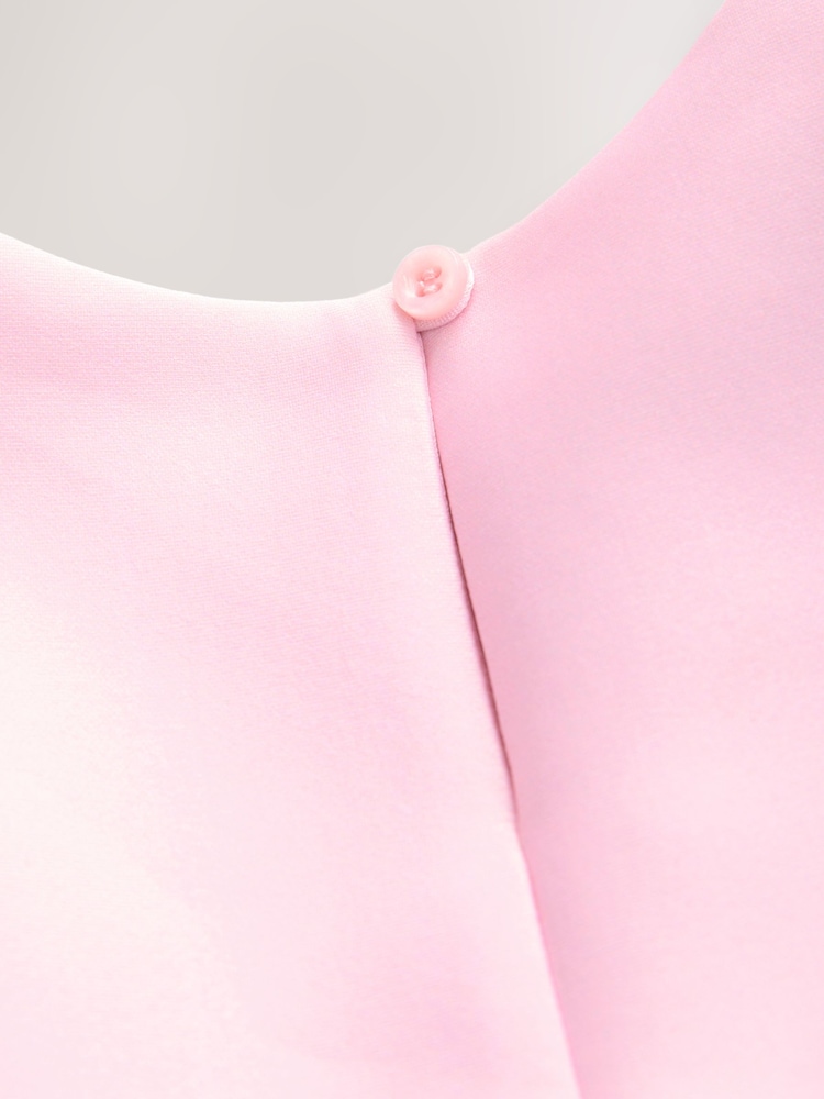 Pink Sleeveless Floral Party Dress (3mths-7yrs) - Image 9 of 9