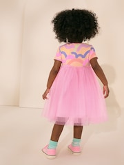 Rainbow Pink Mesh Party Dress (3mths-7yrs) - Image 3 of 8