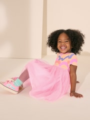 Rainbow Pink Mesh Party Dress (3mths-7yrs) - Image 4 of 8