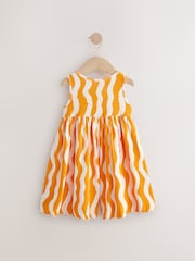 Orange/Ecru Stripe Jersey Playsuit (3mths-7yrs) - Image 5 of 7