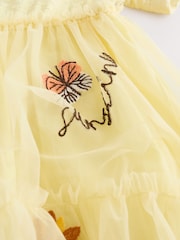 Yellow Character Mesh Party Dress (3mths-7yrs) - Image 8 of 10