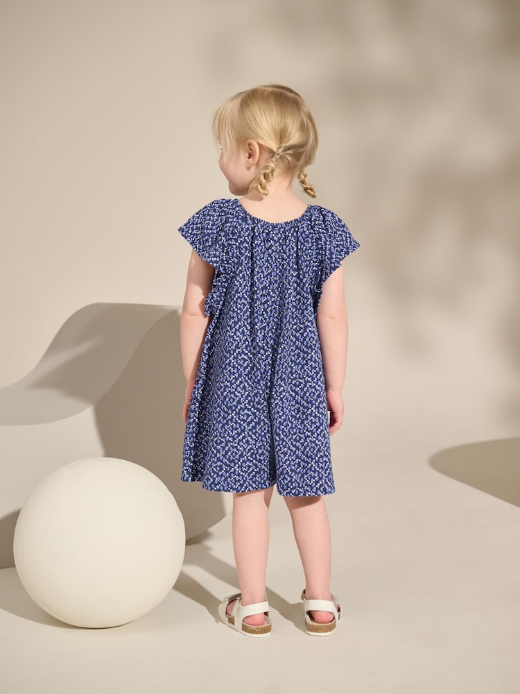 Pink 100% Cotton Jersey Ruffle Playsuit (3mths-7yrs) - Image 2 of 7