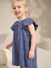Pink 100% Cotton Jersey Ruffle Playsuit (3mths-7yrs) - Image 3 of 7
