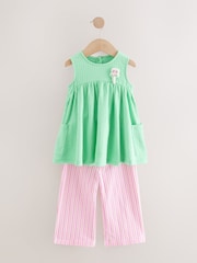 Green/Pink Character Dress and Trousers Set (3mths-7yrs) - Image 5 of 10