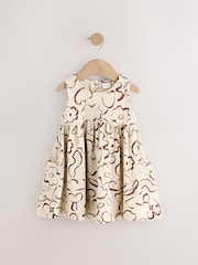 Brown/Cream Dress and Trousers Set (3mths-7yrs) - Image 4 of 7