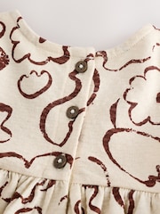 Brown/Cream Dress and Trousers Set (3mths-7yrs) - Image 7 of 7