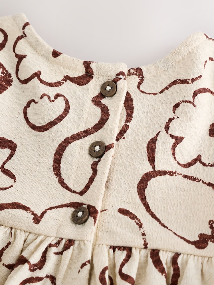 Brown/Cream Dress and Trousers Set (3mths-7yrs) - Image 7 of 7