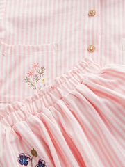 Pink/Yellow 100% Cotton Top and Skirt Set (3mths-7yrs) - Image 11 of 12