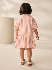 Pink/Yellow 100% Cotton Top and Skirt Set (3mths-7yrs) - Image 3 of 12