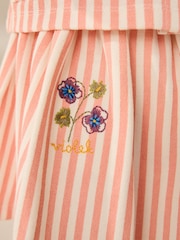 Pink/Yellow 100% Cotton Top and Skirt Set (3mths-7yrs) - Image 5 of 12