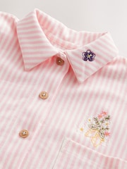 Pink/Yellow 100% Cotton Top and Skirt Set (3mths-7yrs) - Image 9 of 12