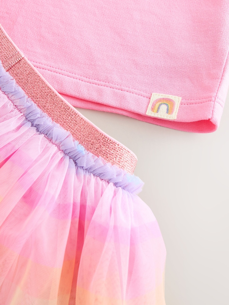 Rainbow/Pink Top and Tutu Skirt Set (3mths-7yrs) - Image 8 of 11