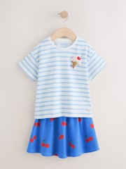 Blue Character 100% Cotton T-Shirt and Skirt Set (3mths-7yrs) - Image 5 of 9