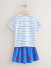 Blue Character 100% Cotton T-Shirt and Skirt Set (3mths-7yrs) - Image 7 of 9