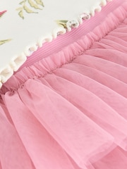 Pink Floral Ribbed T-Shirt & Tutu Skirt (3mths-7yrs) - Image 6 of 7