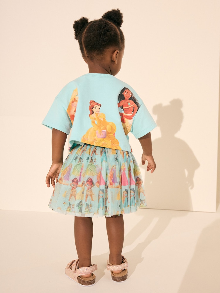 כחול תכלת - Disney Princess Skirt Set (3mths-7yrs) - Image 1 of 9