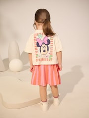 Orange/Pink Minnie Mouse Top & Skirt Set (3mths-7yrs) - Image 1 of 9