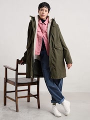 Seasalt Cornwall Green Holdfast Parka Coat - Image 2 of 8