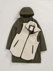 Seasalt Cornwall Green Holdfast Parka Coat - Image 6 of 8