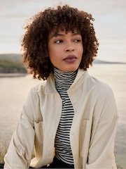 Seasalt Cornwall Natural Cliff Castle Coat - Image 4 of 6