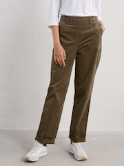 Seasalt Cornwall Green Crackington Trousers - Image 1 of 5