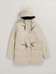 Seasalt Cornwall Natural Tall Cliff Castle Coat - Image 4 of 5