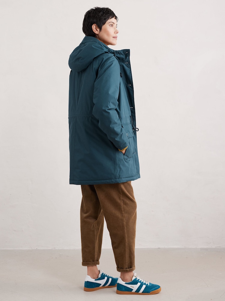 Seasalt Cornwall Blue Cliff Castle Coat - Image 2 of 5