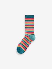 Seasalt Cornwall Blue Womens Sparkly Sailors Socks Box of 4 - Image 4 of 5