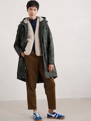 Seasalt Cornwall Green Plant Waterproof Hunter 2 Coat - Image 1 of 5