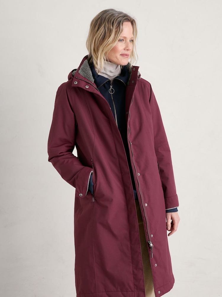 Seasalt Cornwall Purple Janelle Coat - Image 2 of 8