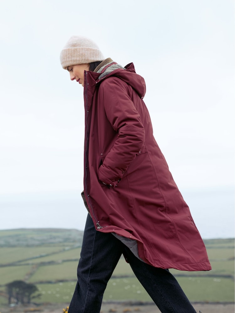 Seasalt Cornwall Purple Tall Janelle Coat - Image 2 of 6