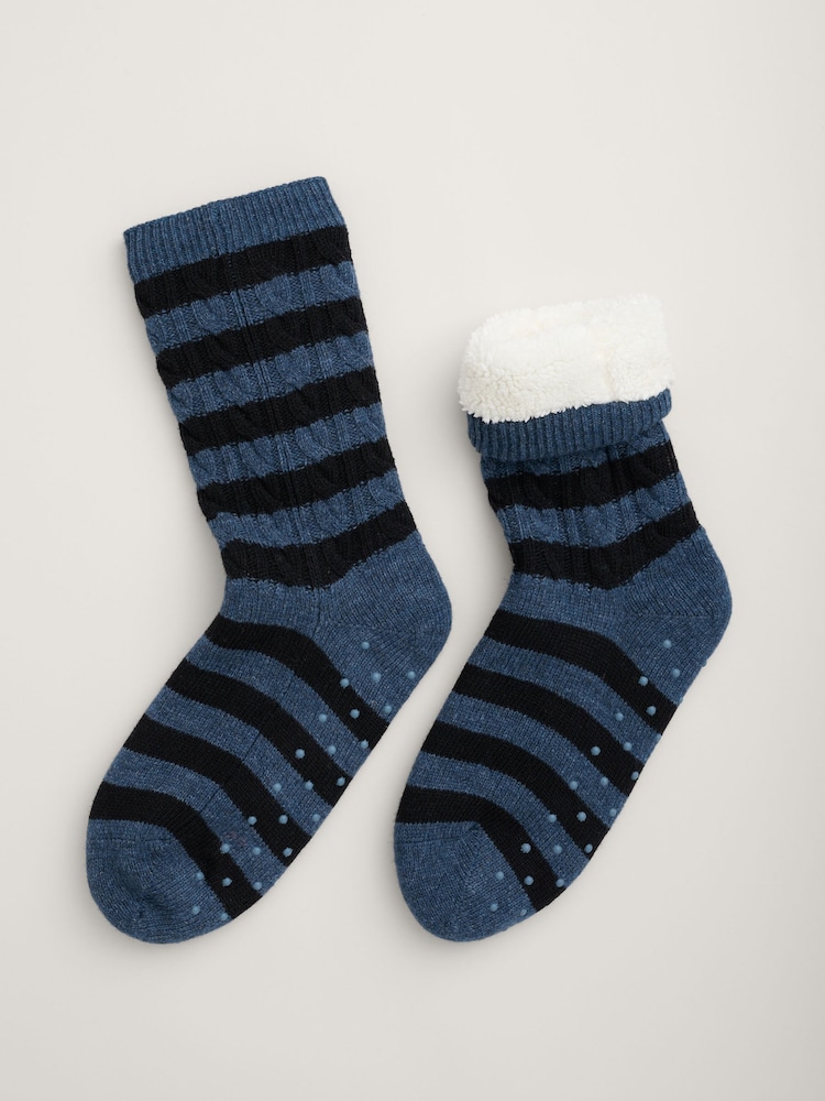 Seasalt Cornwall Black Cottage Mens Socks - Image 1 of 1